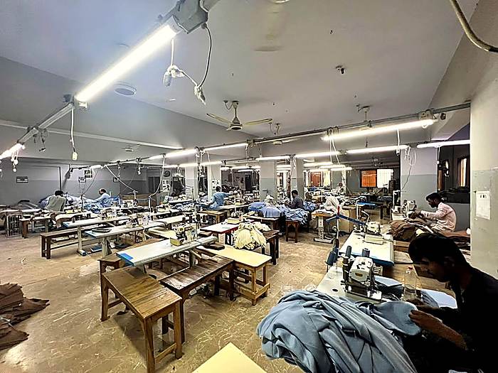 Stitching floor