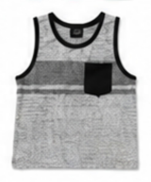 Space-dye pocket tank top